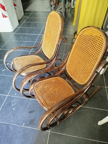 Coppia sedie dondolo in - a,