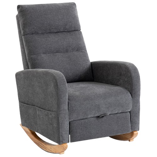 Homcom poltrona dondolo in - poltrona,