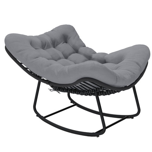 Outsunny sedia dondolo stile - dondolo,