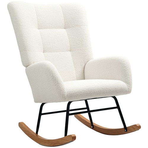 Homcom sedia dondolo in - sedia,