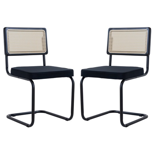 Set sedia dondolo nera - sedia,