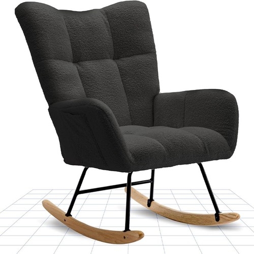 Sedia dondolo con schienale - sedia,